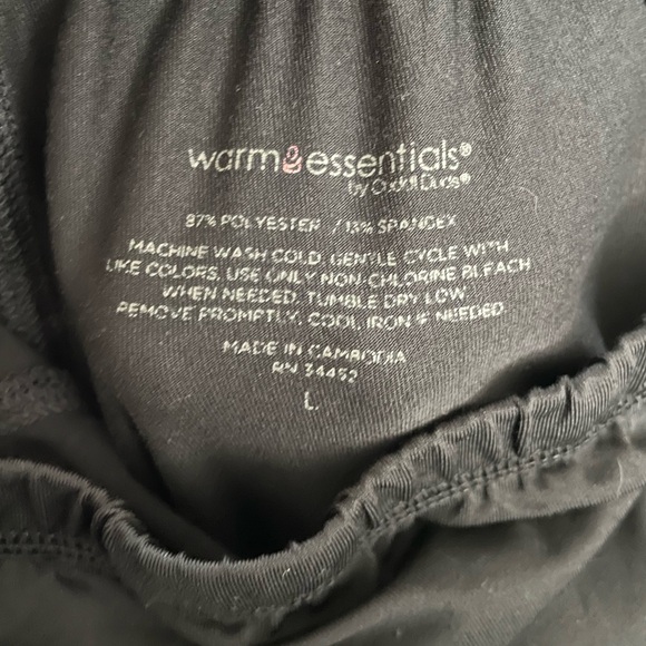 🐮Warm essentials by Cuddl Duds black leggings🐮 - Picture 4 of 4